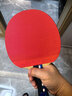 紅雙喜DHS紅雙喜651乒乓球膠皮 正膠套膠 652乒乓球拍膠皮 顆粒膠 正膠652/紅色 曬單實(shí)拍圖