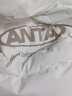 安踏（ANTA）三防速暖羽絨服 女冬季新款保暖鴨絨外套寬松休閑短款時尚面包服 香草白-2 XS/女155 曬單實拍圖
