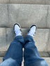 耐克（NIKE）Air Jordan 1 Mid AJ1黑白熊貓男女板鞋黑灰白影子中幫籃球鞋 852542-007黑金 41 曬單實拍圖