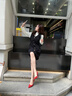 蹀愫2025春季新款不累腳婚鞋七夕禮尖頭女性魅力高跟鞋單鞋TA54534-11 紅色羊絨面皮革 37 (235mm) 曬單實(shí)拍圖