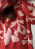 玖姿·安娜蔻慵懶風提花圓領(lǐng)落肩寬松羊毛針織衫女2025春季新款紅色毛衣本命 花大紅 XL 曬單實拍圖