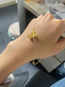 中國黃金（CHINA GOLD）黃金吊墜女在逃公主蝴蝶結(jié)鈴蘭花足金項(xiàng)鏈掛墜 蝴蝶結(jié)鈴蘭花吊墜（約1.3g） 曬單實(shí)拍圖