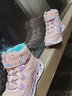 Skechers斯凱奇閃燈鞋童鞋兒童靴子女冬發(fā)光鞋保暖大童鞋302668L 曬單實(shí)拍圖