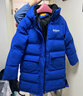 雪中飛童裝兒童羽絨服男童拜年服中大童字母印花女童長(cháng)款羽絨服外套 藍色 160 曬單實(shí)拍圖