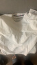 杜小閑 亞麻短袖t袖男2024夏季新款簡約純色寬松上衣服休閑五分半袖體恤 白色 XL [建議125-145斤] 曬單實拍圖