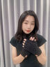 滬尚美館半指手套秋冬季男女學(xué)生加絨加厚保暖針織毛線(xiàn)寫(xiě)字辦公半截露指 新升級雙層加絨加厚-灰色 曬單實(shí)拍圖