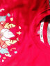 真维斯网红亲子装卫衣新款秋装一家三口国潮上衣国庆炸街母子装潮 红色/K彩带龙 130cm 实拍图
