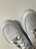 耐克空軍一號大童平底運動(dòng)鞋春季男女童膠底板鞋NIKE AF1 DH2920 111白色/白色 39 曬單實(shí)拍圖