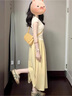 唐菓蜜連衣裙女夏季2025新款女裝韓版時(shí)尚百搭辣妹純欲風(fēng)氣質(zhì)顯瘦套裝裙 杏色上衣+黃色裙子 M 曬單實(shí)拍圖