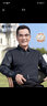 寶財羊中老年假兩件長(cháng)袖t恤男春秋裝爸爸裝polo格子針織衫老人上衣服 曬單實(shí)拍圖