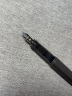 百乐（PILOT）笑脸钢笔学生练字笔 配吸墨器 入门级书法笔 Kakuno FKA-1SR 灰色碳黑杆 M尖 实拍图