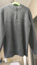 恒源祥高檔品牌男士羊毛衫加厚半高領(lǐng)拉鏈羊毛絨衫中老年父親寬松毛衣 2311-灰色 175/XL建議135-150斤 曬單實(shí)拍圖