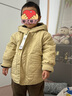 巴拉巴拉（BALABALA）童裝男童棉服寬松連帽外套簡(jiǎn)約秋裝 駝色50105 100cm 曬單實(shí)拍圖