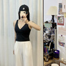 MAIA ACTIVE 云感BRA 瑜伽休閑外穿BRATOP運(yùn)動(dòng)V領(lǐng)上衣背心51BR09 神秘黑 M 曬單實(shí)拍圖
