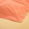 富安娜水洗棉四件套纯棉 100%全棉纯色简约双人加大套件暖茶230*229cm橙 实拍图