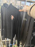 真維斯（JEANSWEST）半高領(lǐng)雙面絨長(zhǎng)袖春冬季新款寬松半高領(lǐng)柔軟保暖親膚秋衣打底衫 黑色（R星X） 2XL 曬單實(shí)拍圖