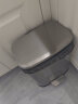 柏图佳13L轻奢脚踏开盖不锈钢垃圾桶大号(砂光银)厨房卫生间方形垃圾桶 实拍图