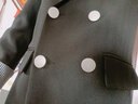 特洛曼西裝外套女中長(cháng)款百搭英倫風(fēng)春裝2022春秋雙排扣休閑通勤女士小西服上衣SY687 黑色L 曬單實(shí)拍圖