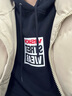 VISION STREET WEAR  經(jīng)典小BOXLOGO重磅寬松連帽套頭衛(wèi)衣男女同款情侶款 黑色 S 曬單實拍圖