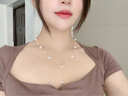 YIZUN. CHOMEL滿(mǎn)天星淡水珍珠項(xiàng)鏈女年輕款銀飾銀首飾時(shí)尚飾品毛衣鏈不掉色長(zhǎng)款 通體銀53CM-珍珠項(xiàng)鏈 曬單實(shí)拍圖
