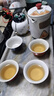 萬(wàn)佳臻千里江山功夫茶具套裝陶瓷快客杯一壺四杯茶葉罐小茶杯教師節禮物 千里江山旅行茶具【禮盒+4色杯】 曬單實(shí)拍圖