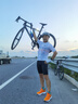 蘭帕達(dá)雙箭頭騎行褲男公路自行車(chē)騎行裝備春夏季騎行服背帶長(zhǎng)短褲龍躍 箭羽背帶短褲黑色-雙箭頭坐墊 L （60-70kg） 曬單實(shí)拍圖