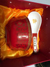 千年慈（QIAN NIAN CI） 景德鎮陶瓷壽碗定制壽辰禮品碗套裝陶瓷飯碗老人生日壽辰伴手禮 中式福壽康寧紅（一碗一勺禮盒裝） 曬單實(shí)拍圖