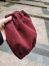 布奏高顏值袖套女純棉上班套袖辦公室袖筒防臟護袖高端棉麻袖籠布 袖套-燈芯絨-酒紅-短 曬單實(shí)拍圖