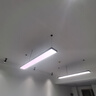 弗烙迪（FuLuodi）辦公室led長條燈超市商場健身房格柵鋁方通辦公燈專用照明吊線燈 黑色直角1.5米*20cm 65W 曬單實(shí)拍圖