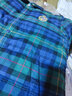 E·LAND KIDS衣戀早春新品男童復(fù)古格紋學(xué)院風(fēng)襯衫式棉服 Green綠色/40 150 cm 曬單實(shí)拍圖