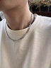 中國珠寶S925銀項鏈男復(fù)古風S925銀古巴項鏈個性男潮搭配送男友生日禮物 復(fù)古風S925銀古巴項鏈約16克 曬單實拍圖