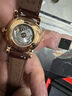 天梭TISSOT瑞士手表女劉亦菲同款小藍針卡森臻我全自動(dòng)機械 T122.207.36.031.00間金皮帶 曬單實(shí)拍圖