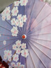 美克杰批發(fā)流蘇傘古風(fēng)傘印花傘綢布傘國潮舞蹈演出攝影裝飾工藝兒童古典 薰衣草流蘇傘 傘面直徑82cm 曬單實拍圖