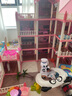 蒂米妮兒童玩具過家家女孩子小公主積木別墅城堡娃娃屋生日禮物3歲以上6 新款別墅【2層+4房+2娃】 帶燈條 曬單實(shí)拍圖