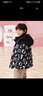 坦博爾羽絨服童裝印花拼接厚男童女童羽絨外套TC331301 螢石黑 140  曬單實拍圖