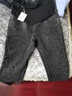南叮雅格孕婦牛仔褲秋冬新款外穿彈力小腳褲毛邊秋冬裝修身顯瘦孕婦褲子 煙灰加絨款 L 110-125斤 曬單實(shí)拍圖
