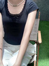 中國黃金（CHINA GOLD）珍珠項鏈女新款足金轉(zhuǎn)運金珠碧玉項鏈七夕生日禮物女生送媽媽女友 碧玉珍珠項鏈【金珠約0.4g】 曬單實拍圖