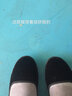 紅青百年老北京布鞋女鞋透氣單鞋媽媽鞋黑色軟底工作鞋防滑增高舞蹈鞋 黑色平跟 38 曬單實(shí)拍圖