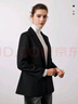 Navigare意大利小帆船休閑西裝女士春秋季便西中長(cháng)款通勤百搭單西商務(wù)女裝 暗夜黑 XL 曬單實(shí)拍圖