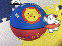 費雪（Fisher-Price）兒童玩具球17cm卡通小皮球拍拍球幼兒園籃球女男孩生日禮物送寶寶 17cm獅子藍色F0515-2 曬單實(shí)拍圖