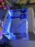SEA STAR生态海 星小鱼缸客厅小型水族箱创意迷你玻璃家用懒人造景LED灯 320F标配（带20件套） 实拍图