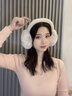 SOMUBAY冬季保暖加絨耳罩冬女可愛毛絨耳包防凍耳帽耳套護耳朵神器可折疊 溫暖米 曬單實拍圖