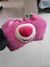 迪士尼（DISNEY）迪士尼草莓熊玩偶毛絨電熱防爆保暖暖手寶熱水袋暖寶寶女友禮物  平面咧嘴熊粉紅色 充電 【 國標內膽】 曬單實(shí)拍圖