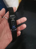 HKMW華為機（HUAWEl）適用智能手環(huán)女新款多功能來電信息提醒運動手環(huán)小蠻腰鑲鉆 網(wǎng)鋼黑【智能提醒+計步+健康檢測+天氣+diy壁紙 曬單實拍圖
