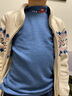 多妙屋男童長(zhǎng)袖t恤兒童春秋半高領(lǐng)打底衫大童保暖秋衣男孩上衣秋冬童裝 常規(guī)款 汽車 經(jīng)典藍(lán) 10748 140cm 曬單實(shí)拍圖