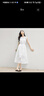 對(duì)白新中式國(guó)風(fēng)印花連衣裙女2025夏季新款后背綁帶設(shè)計(jì)感氣質(zhì)裙子 鏤空花 S 曬單實(shí)拍圖