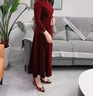 卡帝樂鱷魚（CARTELO）旗袍婚鞋女2025春季新款粗跟媽媽紅色高跟鞋婚禮喜婆婆婚宴鞋休閑 酒紅色升級版 35 曬單實(shí)拍圖