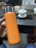 梵科燜茶保溫杯高檔陶瓷內膽水杯男女戶(hù)外大容量泡茶杯鈦茶隔杯子禮物梵境燜茶杯+杯套-活力橙 600ml 曬單實(shí)拍圖