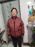 荼姚冬季加絨加厚外套奶奶裝羊毛針織衫開(kāi)衫中老年女裝媽媽保暖拉鏈衫 紅色82815 4XL (建議145-160斤) 曬單實(shí)拍圖