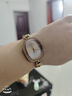 聚利時(shí)（Julius）韓國品牌時(shí)尚滿(mǎn)鉆橢圓形細軟皮帶手表女士小眾防水石英腕表JA-298 咖色 曬單實(shí)拍圖